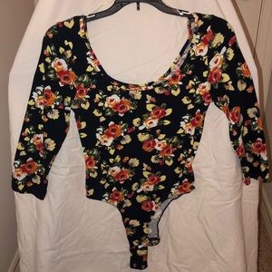 Floral body suit